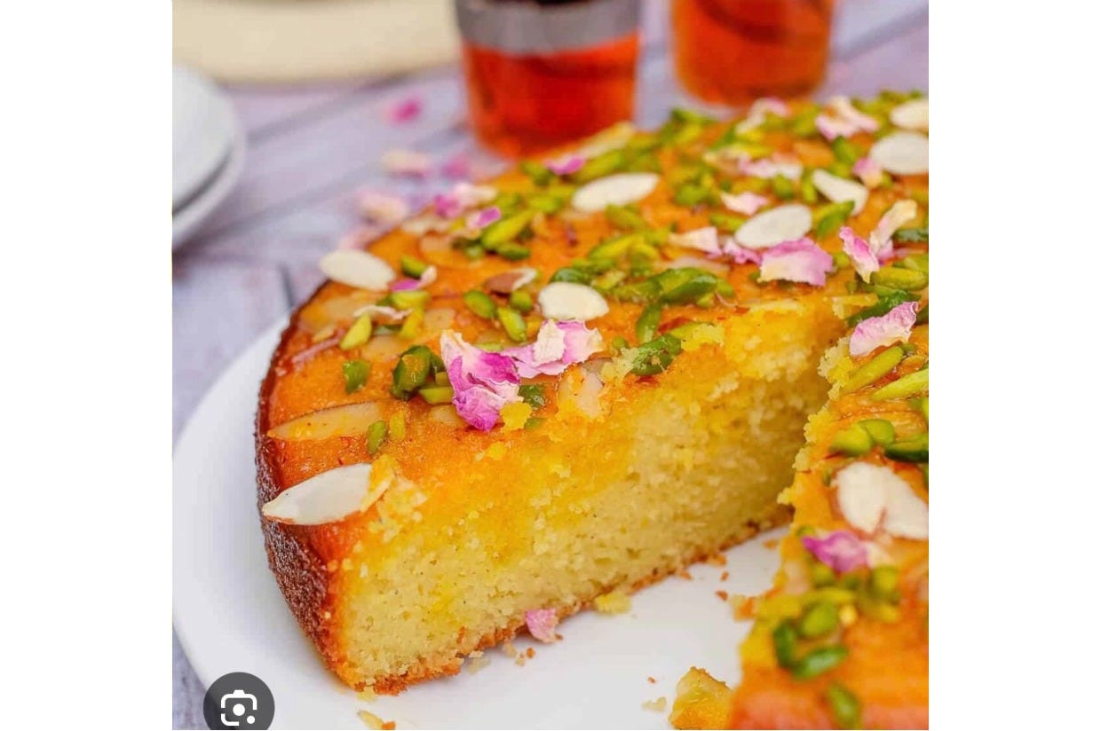 Pistachio, Rose and Cardamom Cake Pistachio, Rose and Cardamom Cake
