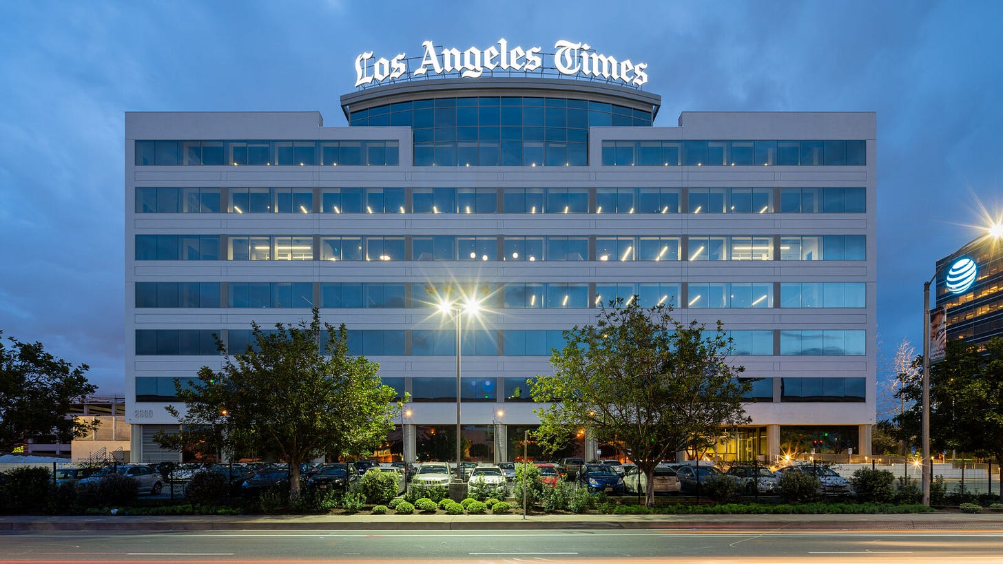 How Los Angeles Times Handled Exposé Becomes the Talk of the Town - The New  York Times