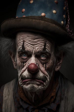 Kostenlose Sad Clown Fotos und Vektoren