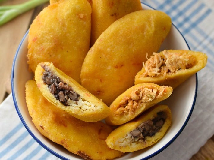 empanadas con harina de maíz
