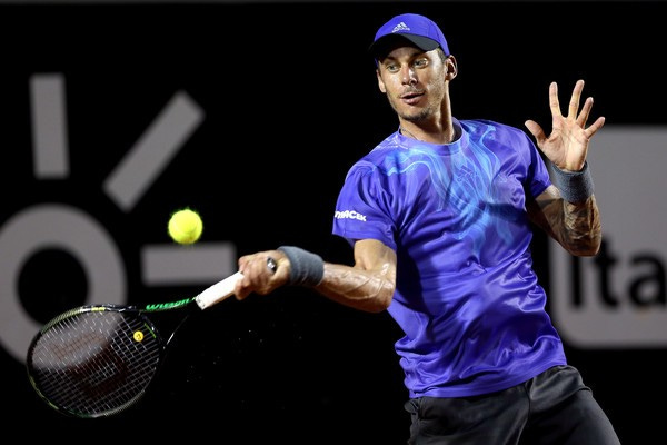 andreas haider maurer serves back to david ferrer tennis rio open 2015 andreas haider maurer serves back to david ferrer tennis rio open 2015