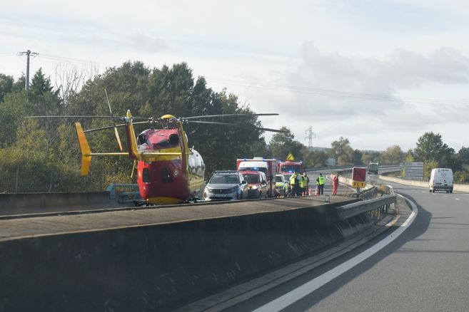 Malaise cardiaque sur la N 145 dans l'Allier : un sexagénaire décède au cours du trajet vers le CHU