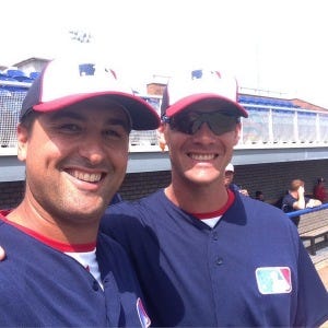 It's Dave Bush! Used to play aginst him in college when he was at Wake Forrest. Sad story. I went on to become the King of Jewish Baseball and just dissapeared into oblivion, only pitched 10 years in the Major Leagues for the Blue Jays and Brewers. Pathetic.