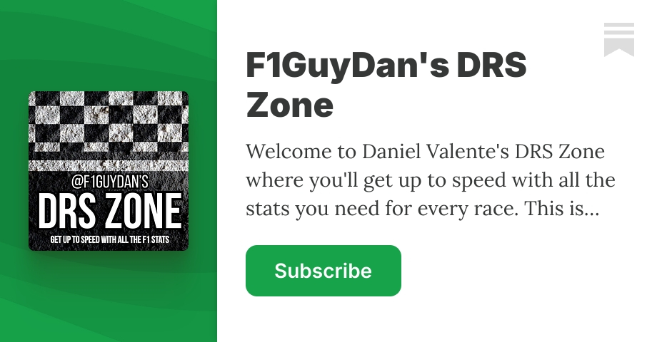 The DRS Zone by F1GuyDan | Daniel Valente | Substack