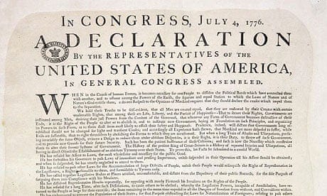 A rare copy of the US Declaration of Independence was found at the National Archives in Kew in Richmond, Surrey