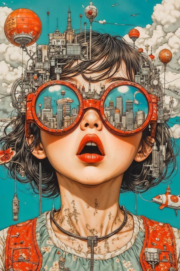 May be pop art of eyewear May be pop art of eyewear