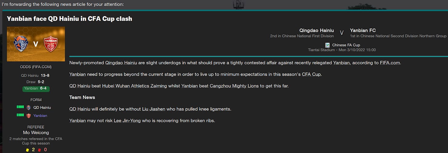 Football Manager 2023 Match Preview Football Manager 2023 Match Preview