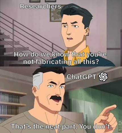 Tired of AI hallucinations?😮💨 Avoid ChatGPT's fabrications by switching to SciSpace, your reliable AI-assistant in research : Second Language Stategies Tired of AI hallucinations?😮💨 Avoid ChatGPT's fabrications by switching to SciSpace, your reliable AI-assistant in research : Second Language Stategies