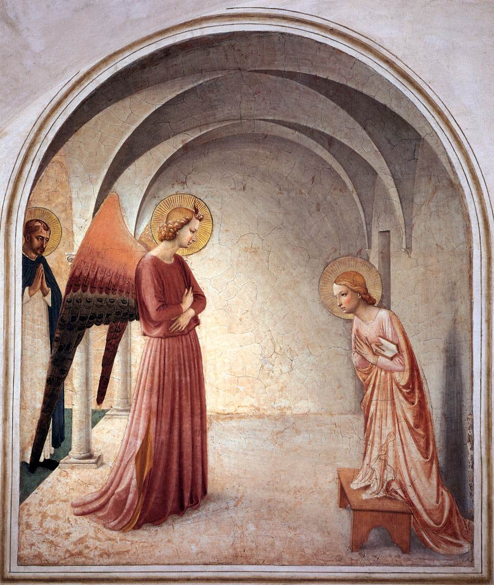 The Annunciation, Fra Angelico, San Marco, c. 1440-1443 The Annunciation, Fra Angelico, San Marco, c. 1440-1443