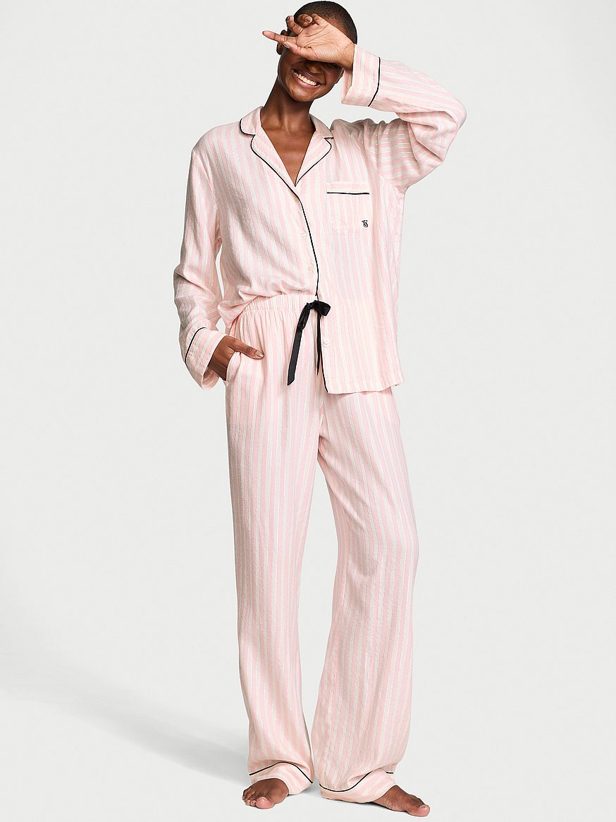 Buy Flannel Long Pajama Set – Order Pajamas Sets online 5000000360 – Victoria's  Secret