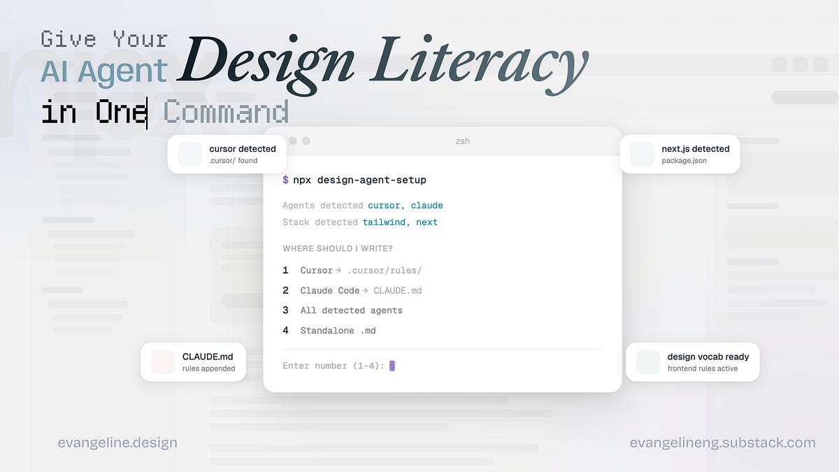 One Setup File That Gives AI Coding Agents a Design Vocabulary