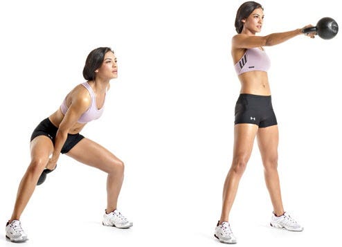 El swing con kettlebell a una mano
