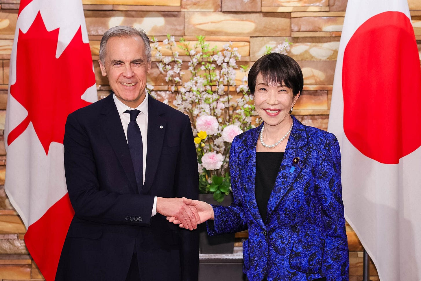 Carney with Japan Minister Carney with Japan Minister