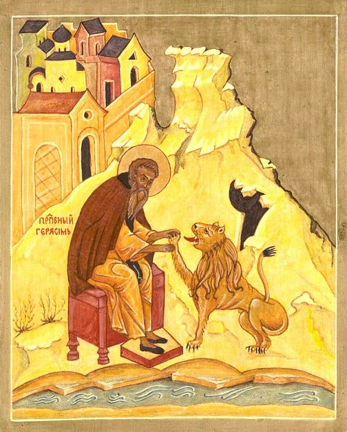 MYSTAGOGY: The Life of Saint Gerasimos of the Jordan | Orthodox icons ...