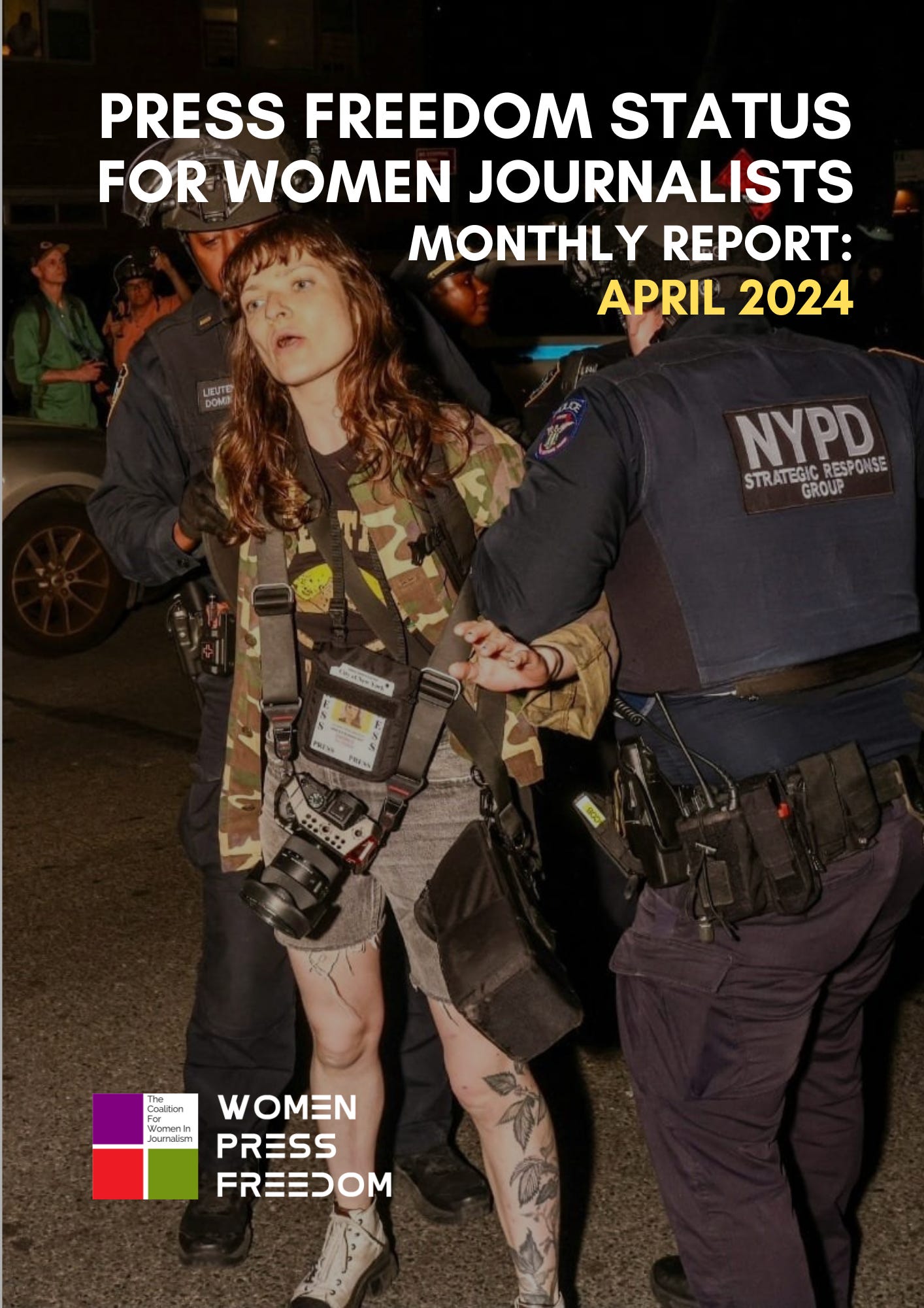 Press Freedom Status For Women Journalists - April 2024 — Coalition For Women in Journalism