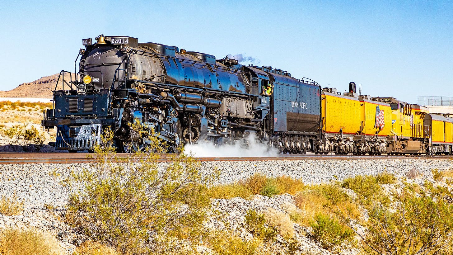 Union Pacific 4014 - Union Pacific 4014 Big Boy Between Sloan and Jean ...