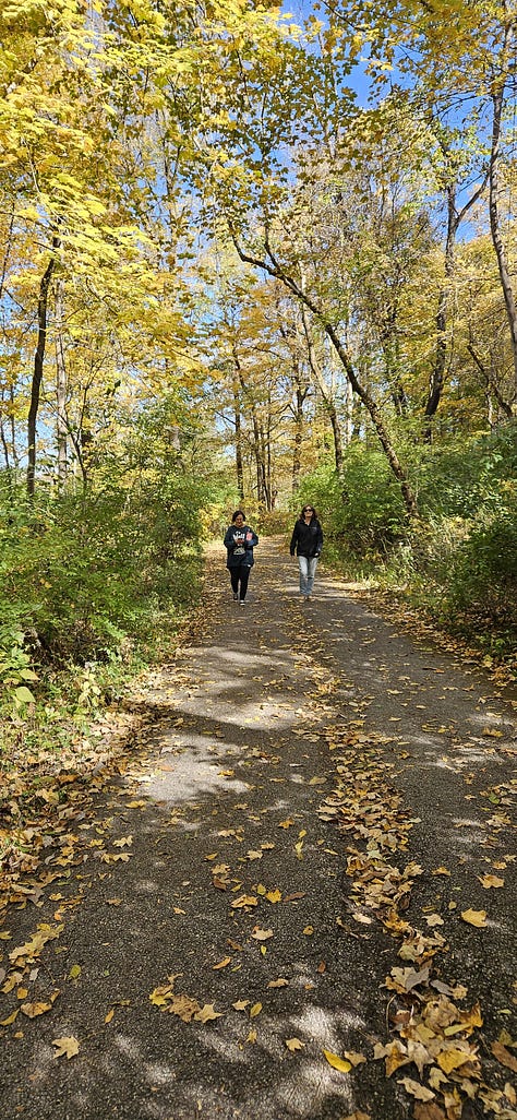 All Means All: pics of group fun, and the autumn colors of nature