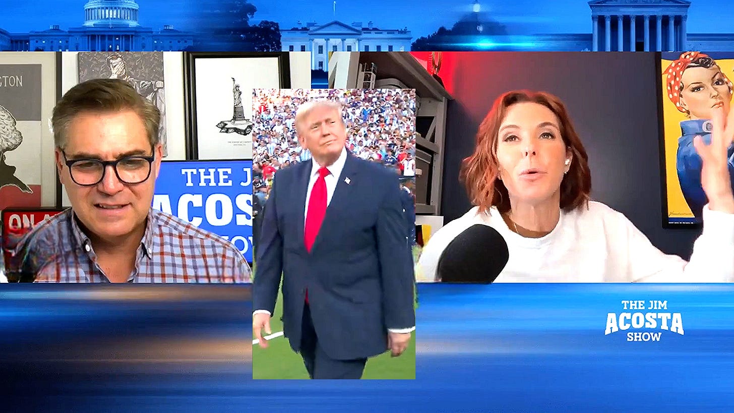 MS NOW's Stephanie Ruhle Roasts 'Needy' Trump Constantly Getting Booed Sh*tless MS NOW's Stephanie Ruhle Roasts 'Needy' Trump Constantly Getting Booed Sh*tless