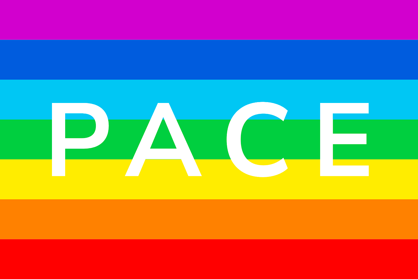 A rainbow for peace. | Sagahuus Press. All rights reserved.
