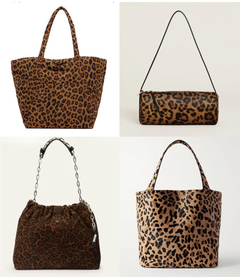 Is the answer to life a leopard bag? - by Jordyn Sharfe
