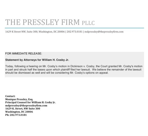 bill cosby statement bill cosby statement