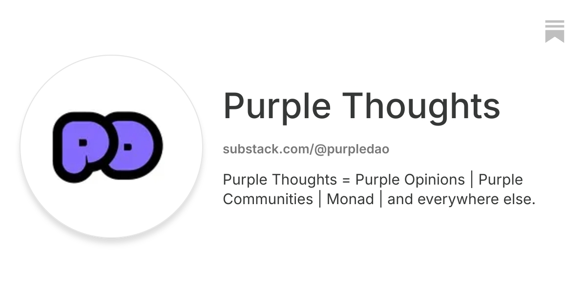 Purple Thoughts | Substack