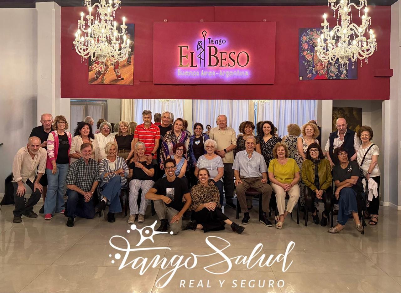 Tango Salud es una iniciativa creada por Verónica Alegre, Laura Segade y Manuco Firmani, bailarines y danzaterapeutas. Foto/Tango Salud