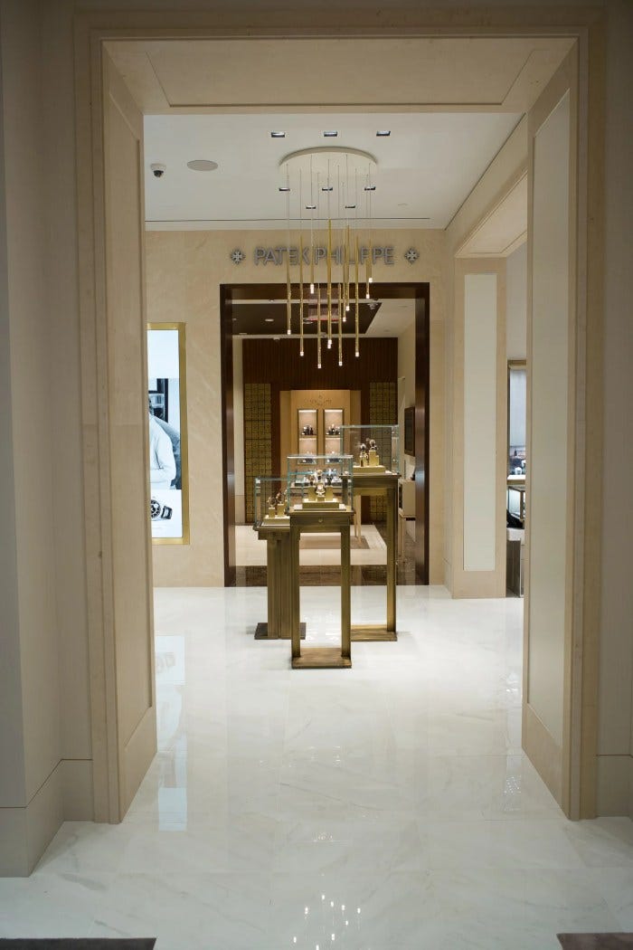 The opulently appointed WoS boutique at the Wynn in Las Vegas The opulently appointed WoS boutique at the Wynn in Las Vegas