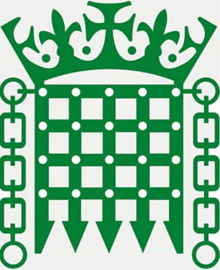 green prtcullis with crown and chains