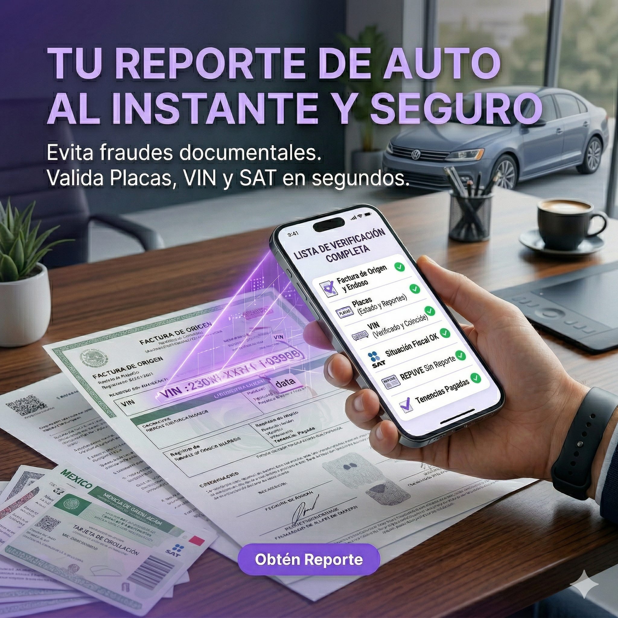 Cómo revisar el historial de un vehículo seminuevo en México (Guía completa 2026)