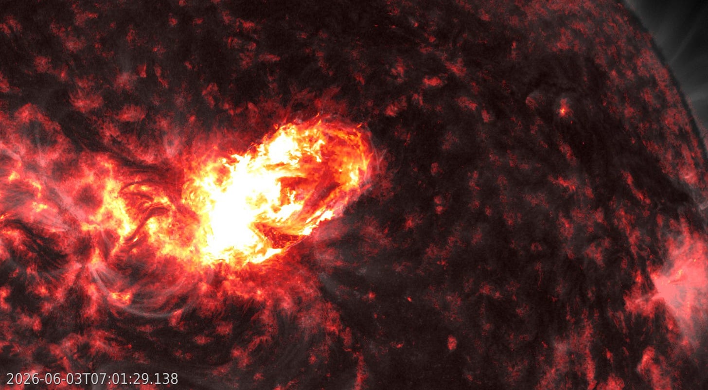 A large solar flare