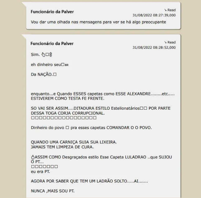 Funcionários fizeram alerta sobre aumento de menções às urnas eletrônicas | Foto: Divulgação/Oeste