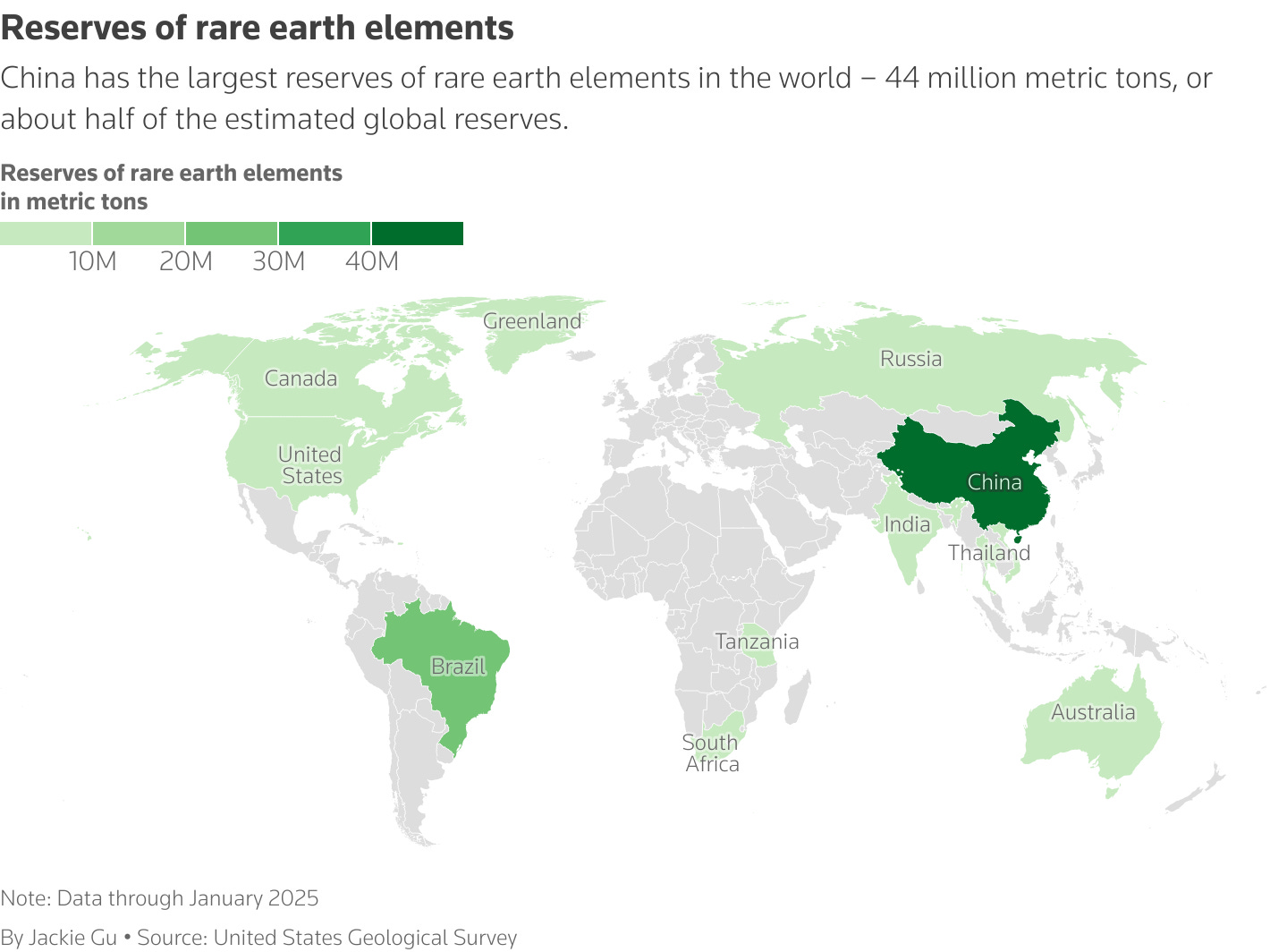 Reserves of rare earth minerals by country Reserves of rare earth minerals by country
