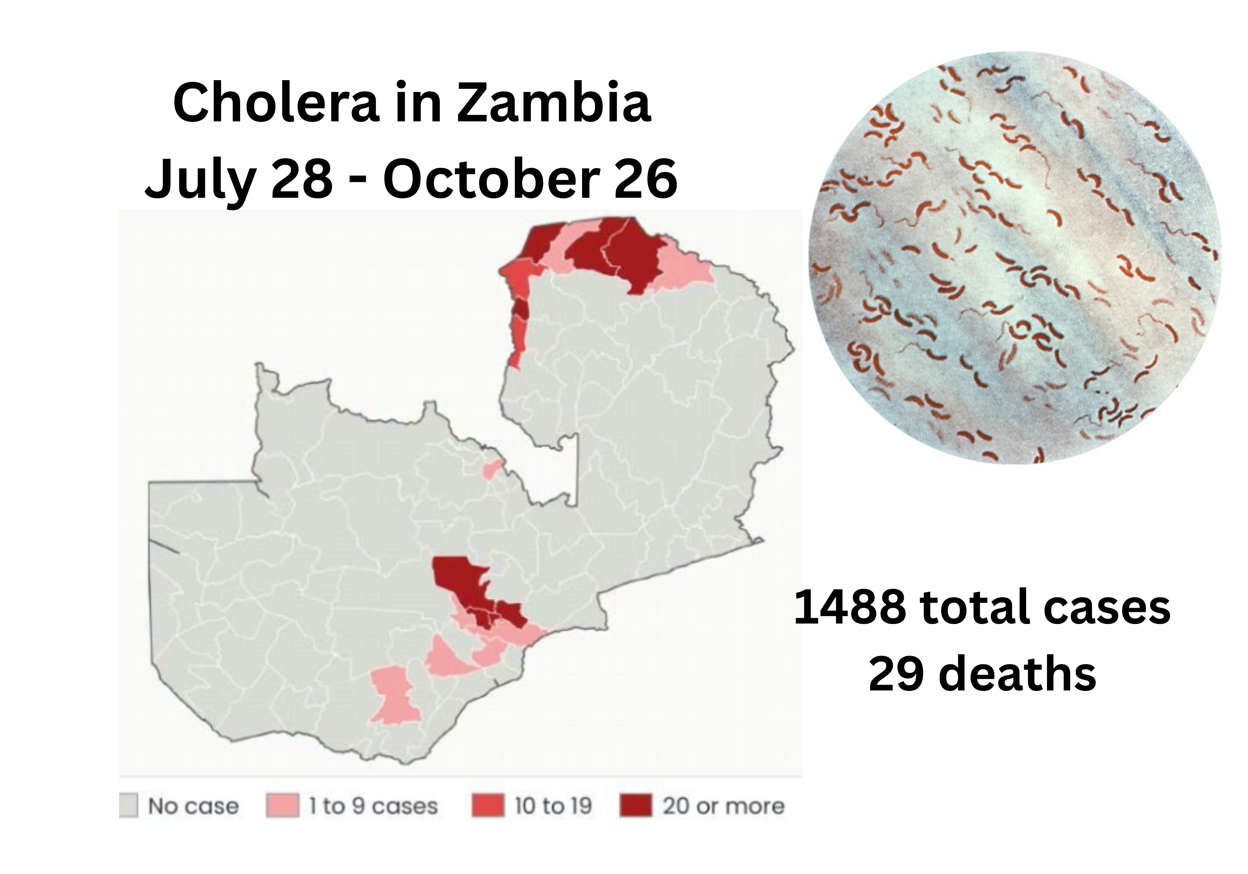 Zambia cholera outbreak update as of October 26