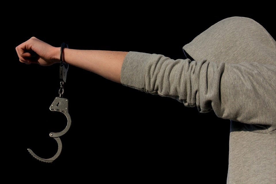 Protection Of Minors, Criminal, Handcuffs, Arrest, Help