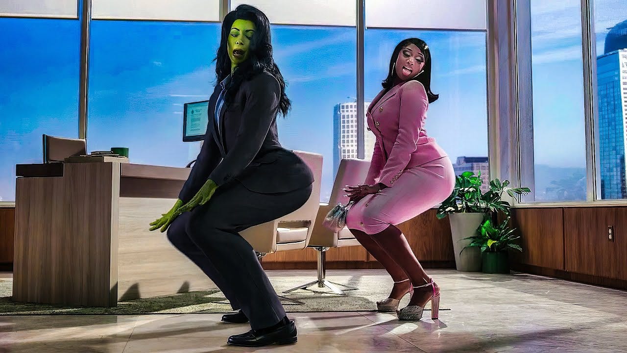 She-Hulk Twerks with Megan Thee Stallion - Post Credit Scene - She-Hulk:  Attorney at Law (2022) Clip