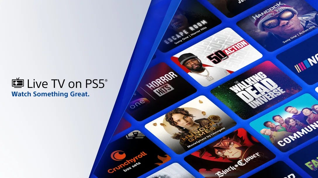 Live TV on PS5 Live TV on PS5