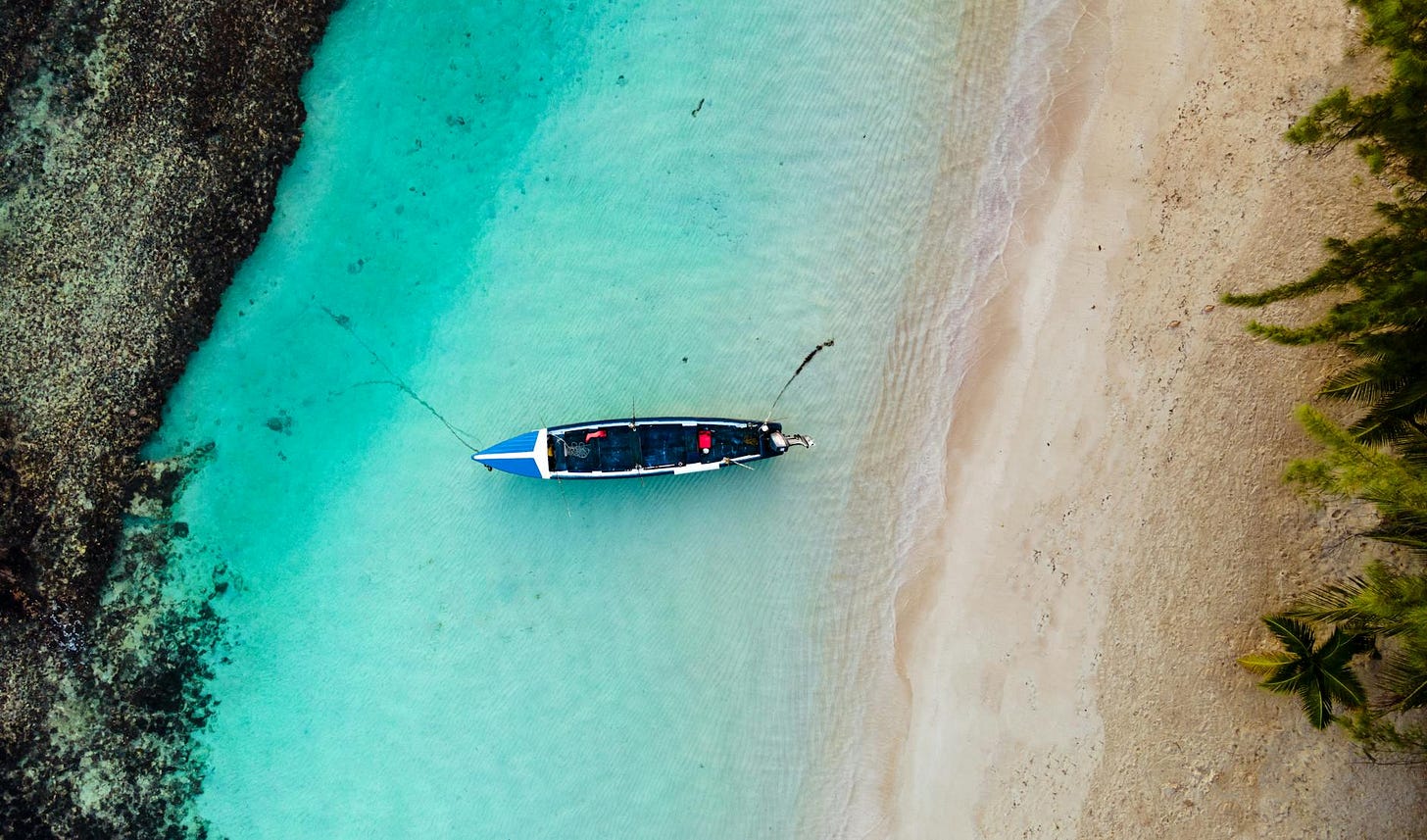 a boat on water