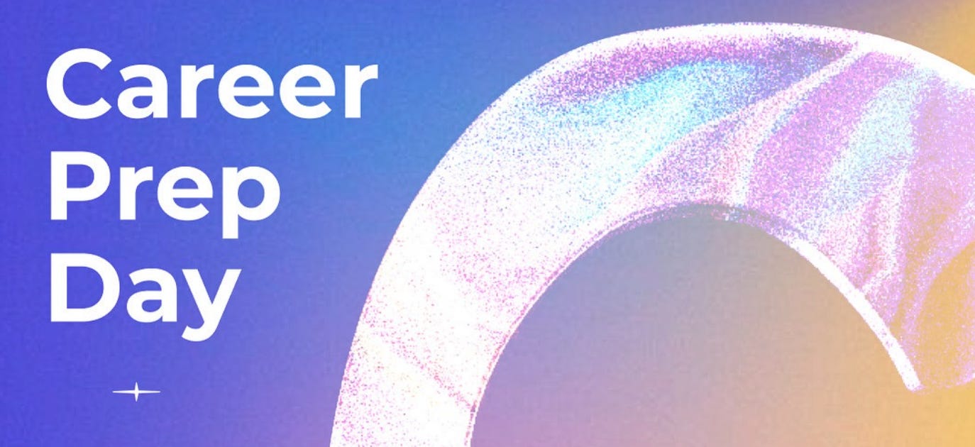 Banner saying Career Prep Day