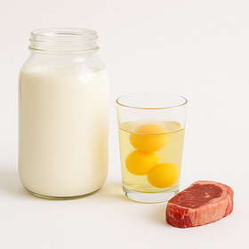 Carnivore In White🥛🥚You Will NEVER See RAW Milk, Eggs and a Small Steak the Same