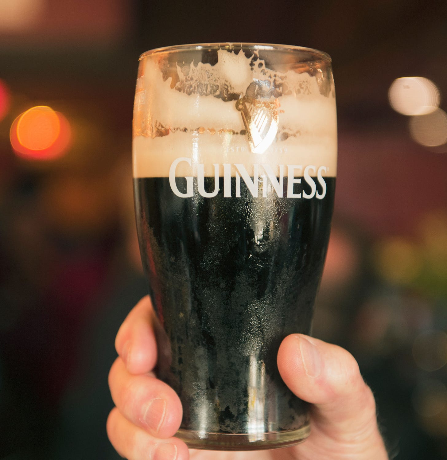 Pub goers debate what the right way is to do the Guinness Challenge