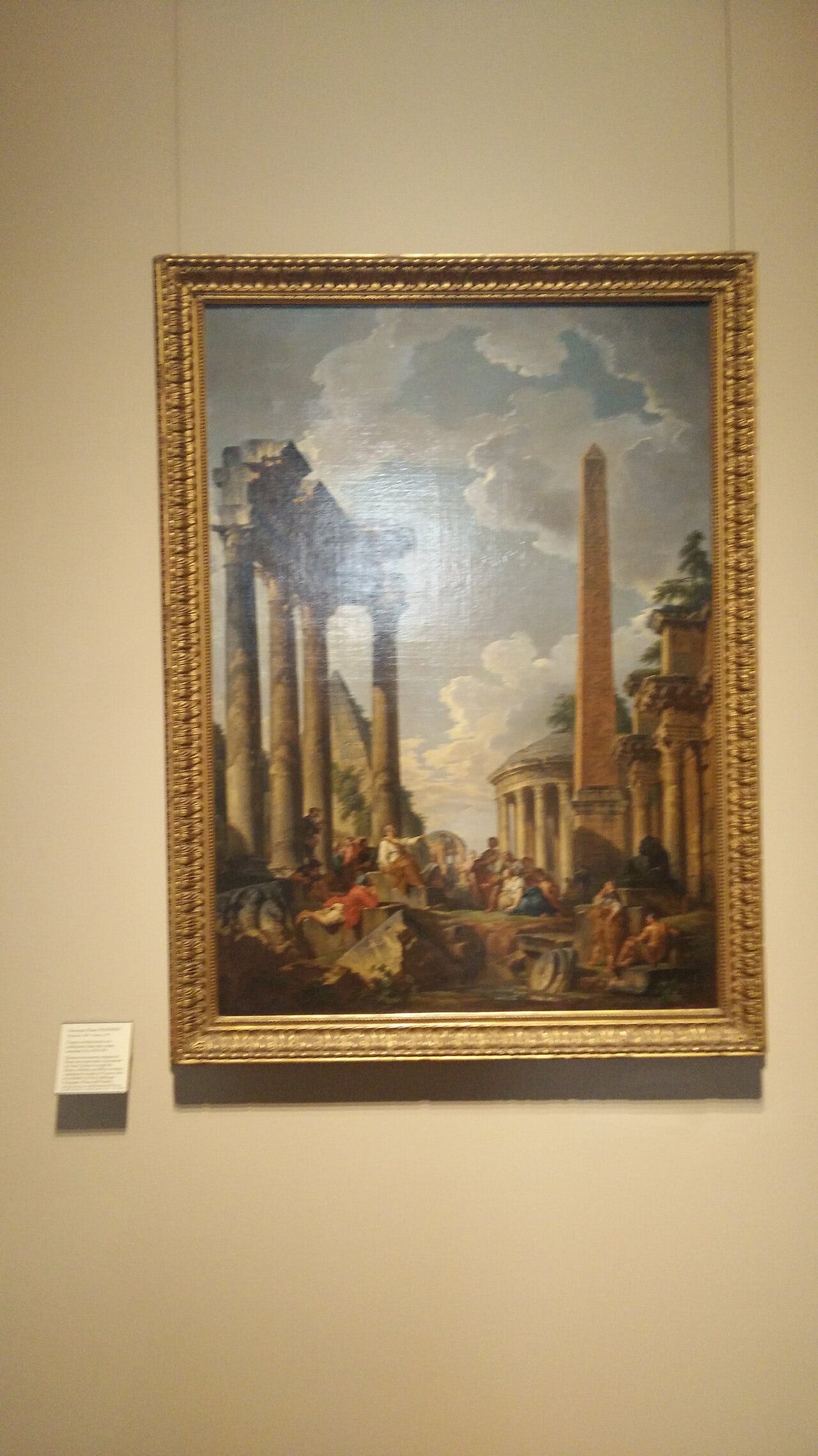 Panini capriccio of Roman ruins