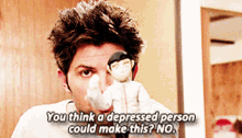 Could A Depressed Person Make This Parks And Rec GIF - Could a depressed person make this Parks and rec Parks and recreation - Discover & Share GIFs