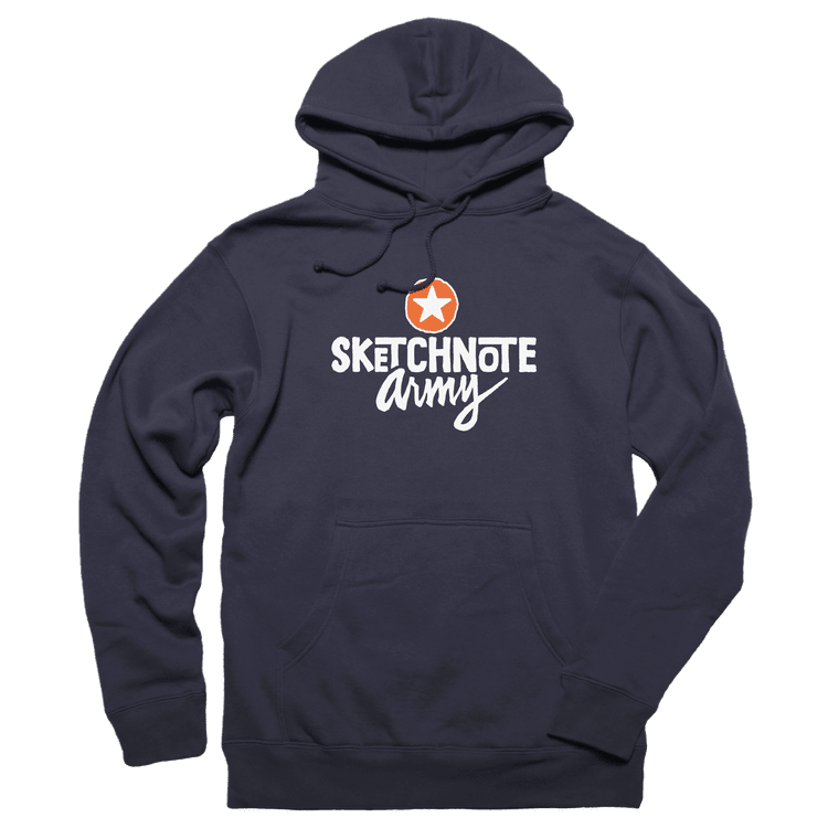 sketchnote-army – 0025 – Poly-Cotton – Unisex – Pullover Hoodie – Navy.png