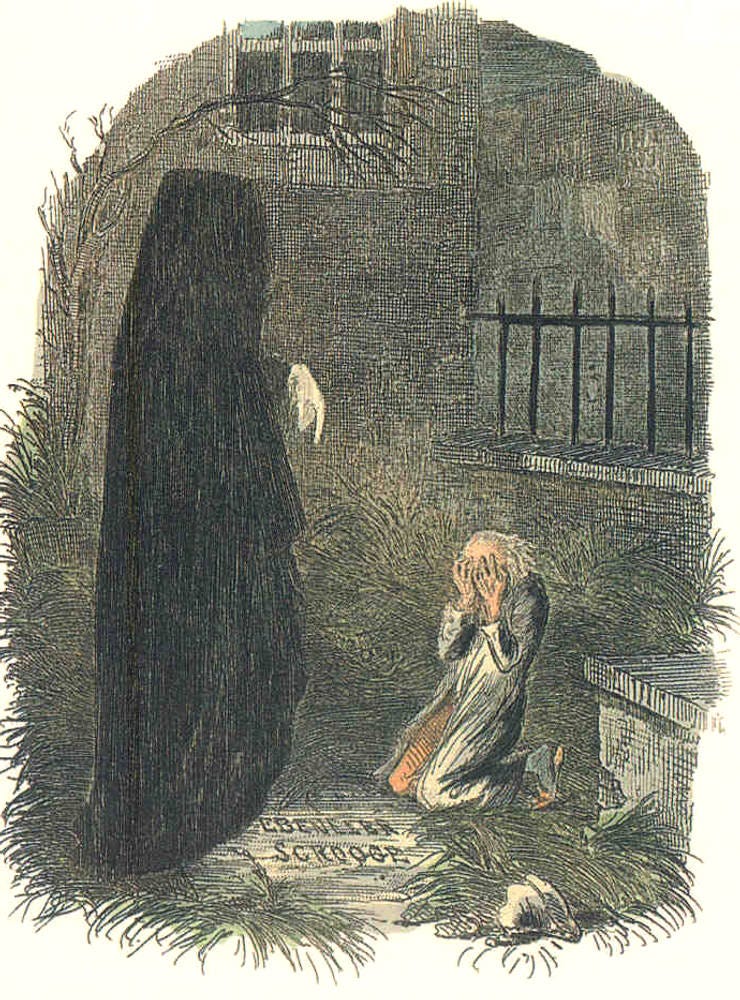 An original illustration from A Christmas Carol An original illustration from A Christmas Carol