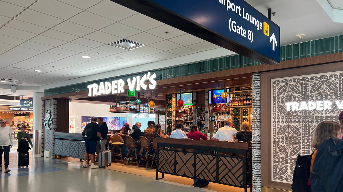 “Mai Tais Then Fly”: Trader Vic’s Opens at the Oakland Airport’s Terminal 2