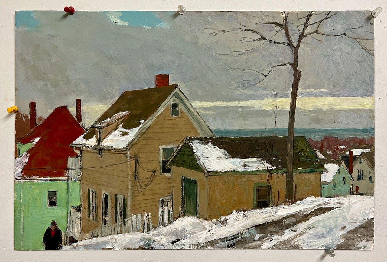 A picture containing snow, outdoor, house, building

Description automatically generated