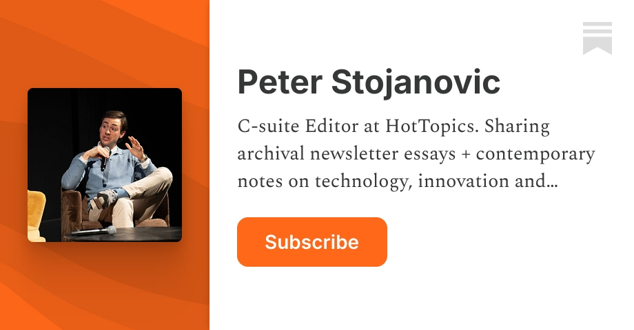 Peter Stojanovic | Substack