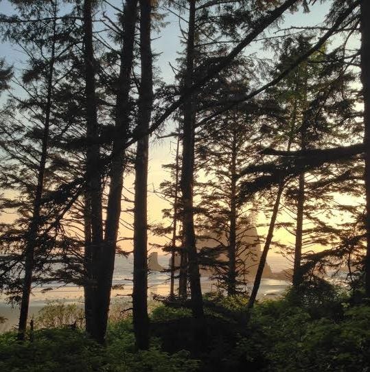 second beach surreal scene