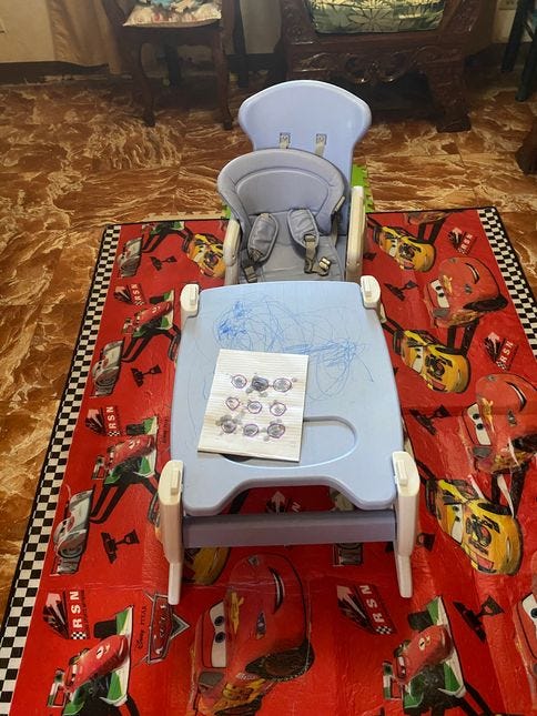 Our homeschooling desk